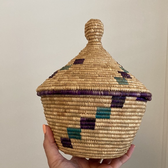 Set of three nesting African baskets - Picture 4 of 4